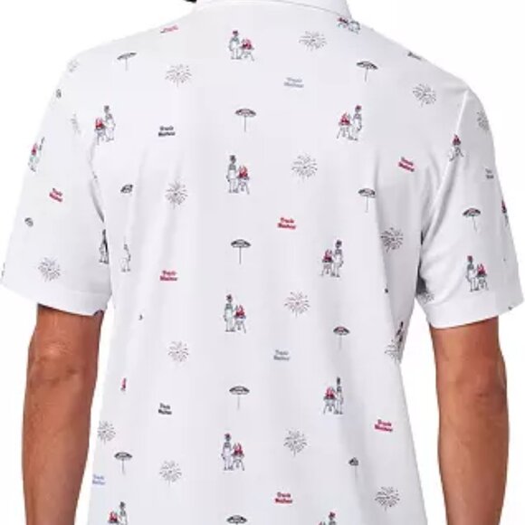 NWT Mens Bad Birdie Size XL Crushable Pattern Core Performance Polo Shirt Top - Picture 2 of 6